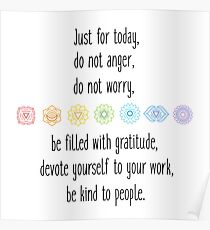 Reiki-Prinzipien Poster