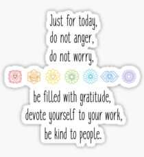 Reiki principles Sticker