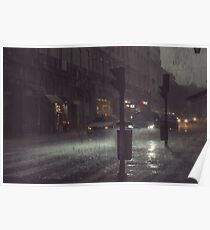 A Rainy Night In Lisbon. Poster