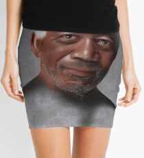 Freemonteir V1 - Morgan Freeman portrait Mini Skirt