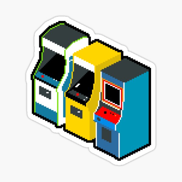 Arcade 80er Jahre Sticker