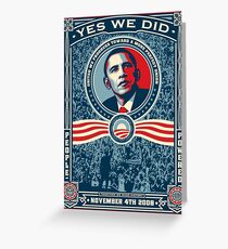 Obama Greeting Card