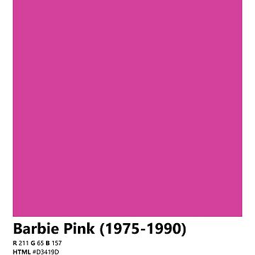 Barbie 2024 pink pantone