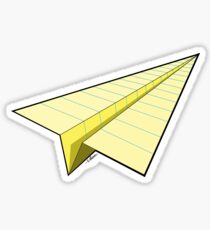 Paper Airplane 10 Sticker