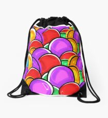 Colorful Easter Eggs Drawstring Bag