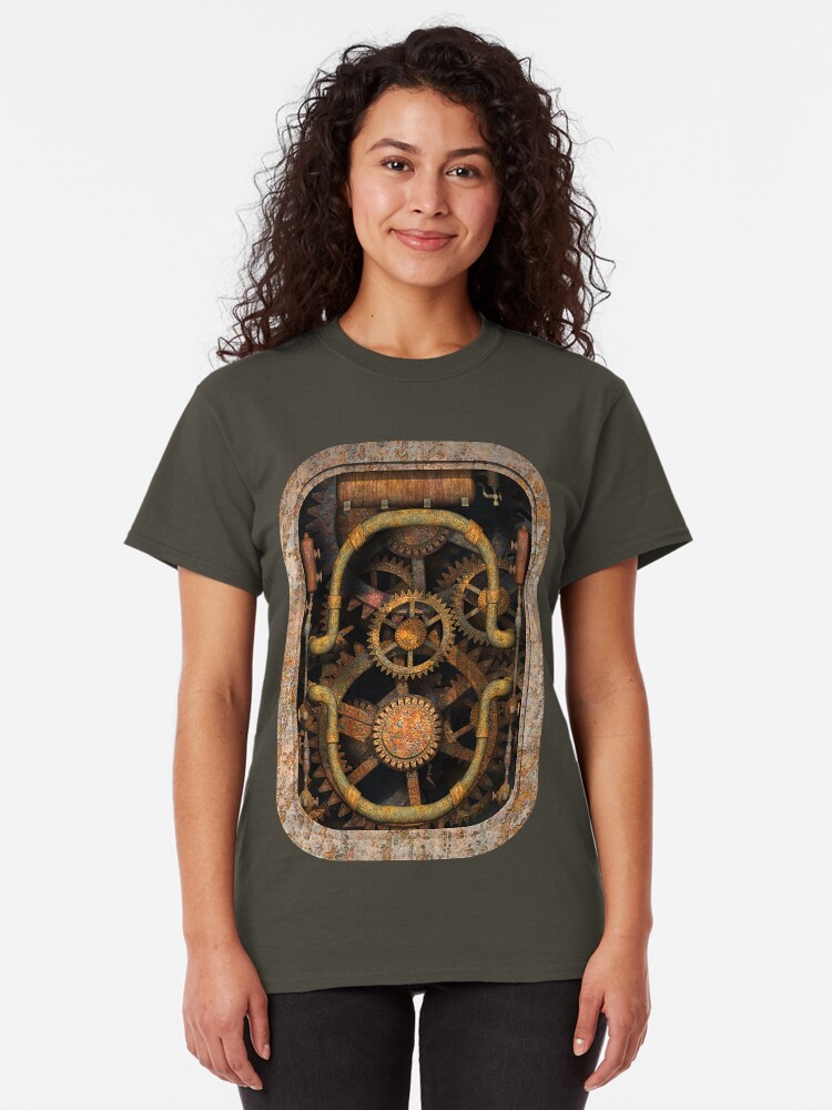 Alternate view of Infernal Steampunk Vintage Machine #1 Classic T-Shirt