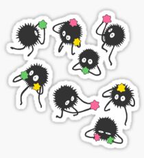 Soot sprites from Spirited away Sticker