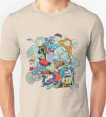 A Jumble of Squidwards Unisex T-Shirt