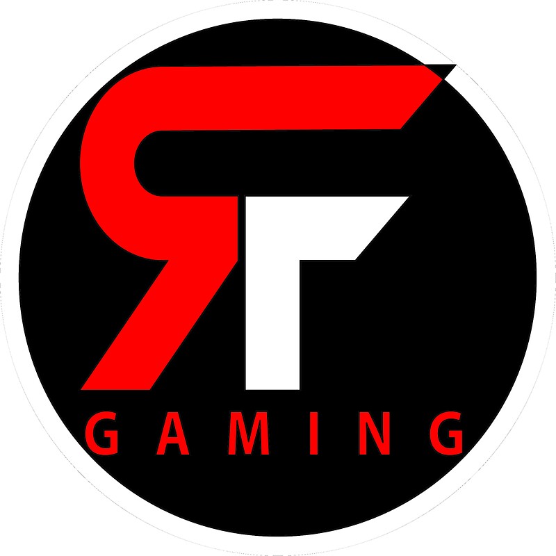  rf gaming logo stickers by rizalgaming redbubble