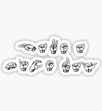"HAVE A NICE DAY" ASL Sticker
