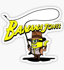 BANANA JONES AND THE GOLDEN BANANA Sticker