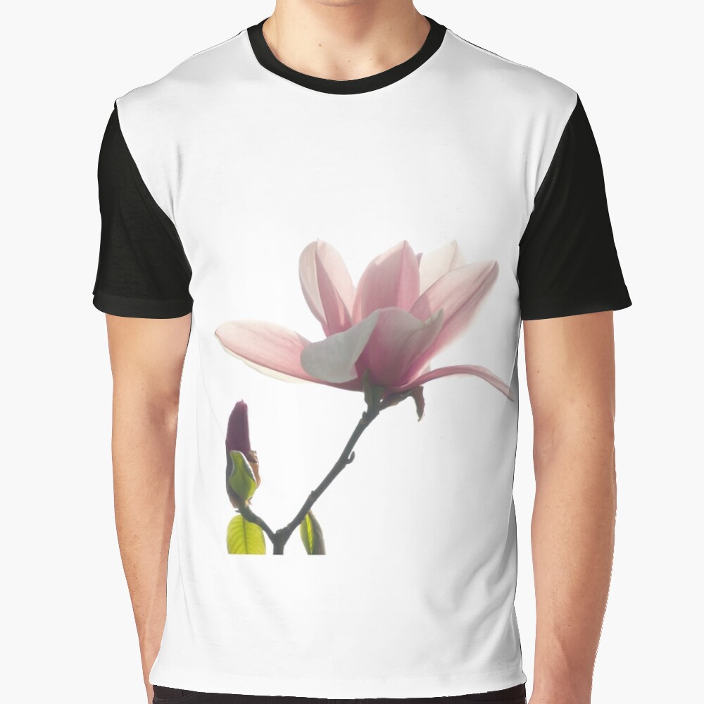 Pink magnolia unfolding Graphic T-Shirt