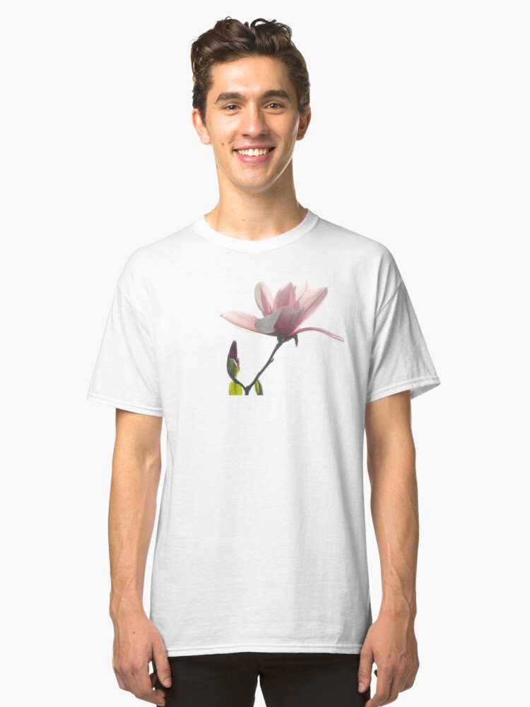 Alternate view of Pink magnolia unfolding Classic T-Shirt