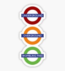 Wombling Free Sticker