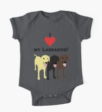 I love my Labrador. One Piece - Short Sleeve