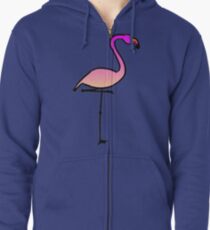 Flamingo Zipped Hoodie