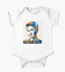 Frida Kahlo Art - Viva La Frida - By Sharon Cummings One Piece - Short Sleeve