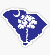 South Carolina & Palmetto Tree Sticker