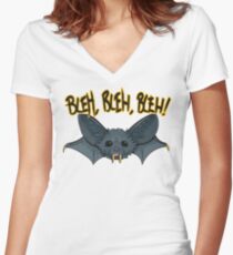 BLEH, BLEH, BLEH! Women's Fitted V-Neck T-Shirt
