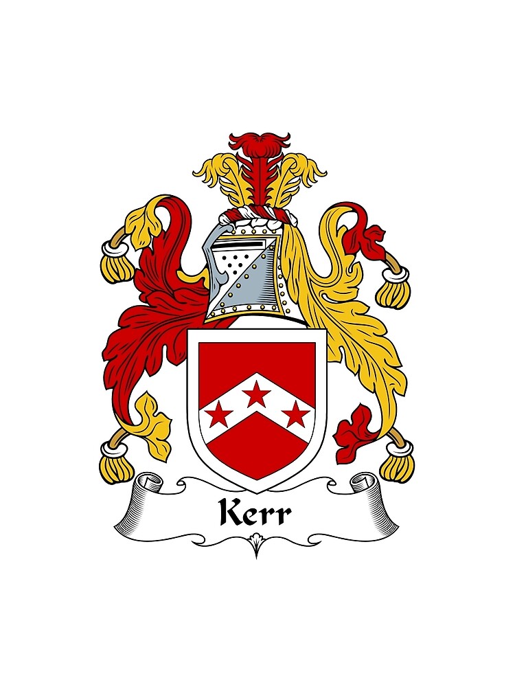 "Kerr Coat of Arms / Kerr Family Crest" T-shirt by ScotlandForever