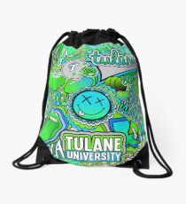 Tulane Collage Drawstring Bag