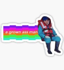 Woozi Seventeen Grown Ass Man Sticker