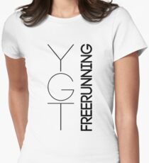 Fundamental YGTee (Black Text) Women's Fitted T-Shirt