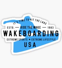 Ride The Wake Wakeboarding Sticker