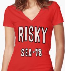 Risky Sea - Chopper Women's Fitted V-Neck T-Shirt