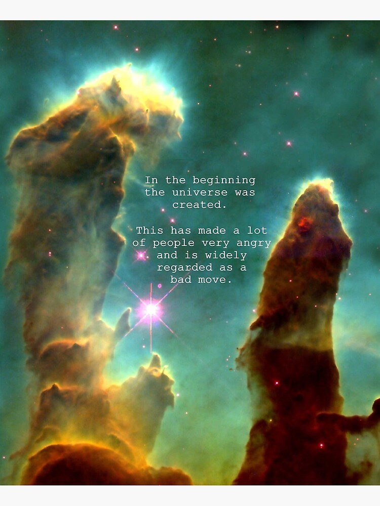 "Hitchhiker's Guide Quote" Framed Art Print by Jarriet Redbubble