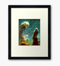 Hitchhiker's Guide Quote Framed Print