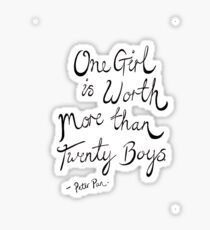Peter Pan- One Girl Sticker
