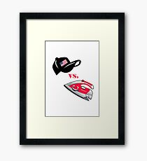 American Cap vs An Iron Man! Framed Print
