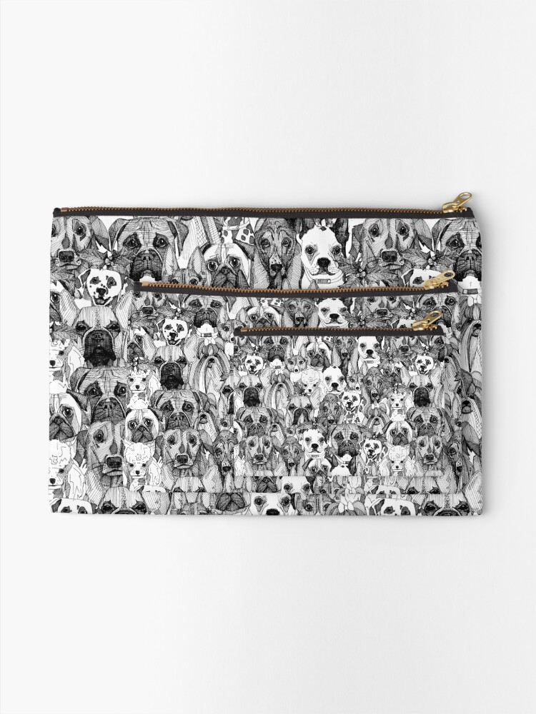 Alternate view of christmas dogs Zipper Pouch