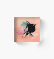 Psychedelic Blow Japanese Girl Dream Acrylic Block