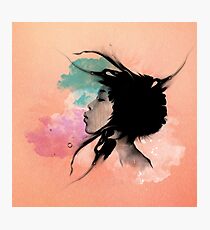 Psychedelic Blow Japanese Girl Dream Photographic Print