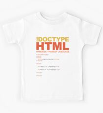 web design - HTML Kids Tee