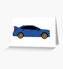 Subaru WRX STI Greeting Card
