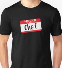 Hello My Name is Chef Decal Unisex T-Shirt