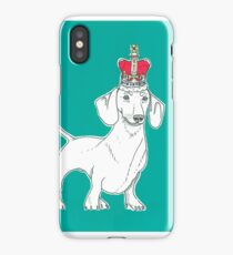 Dachshund In A Crown iPhone Case