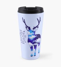 "You Are Too Strong to Break" Night Sky Deer Travel Mug