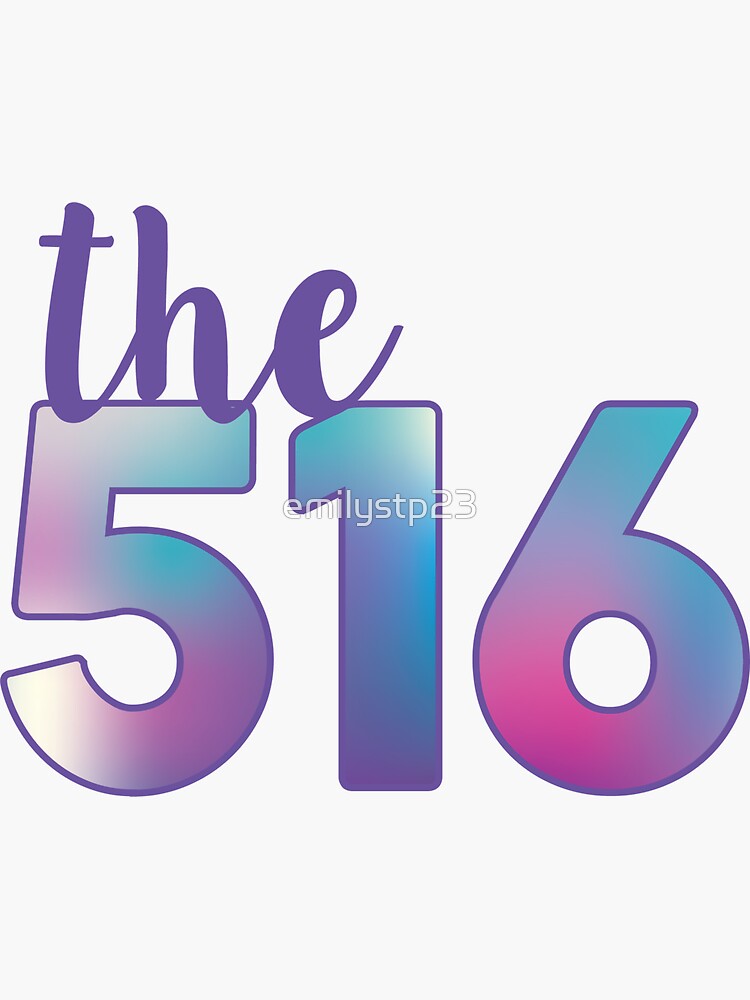 the-516-area-code-sticker-by-emilystp23-redbubble