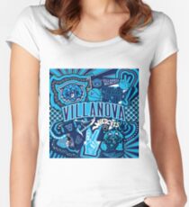 Villanova Collage Women's Fitted Scoop T-Shirt