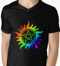 Supernatural Rainbow Anti-Possession Sigil (Part 2) Men's V-Neck T-Shirt