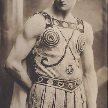 Actor in Roman Toga Costume 1910 Photo Male Greeting Card for