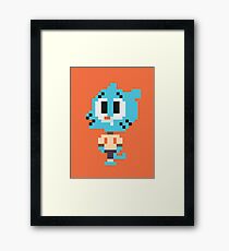 Blue cat Framed Print