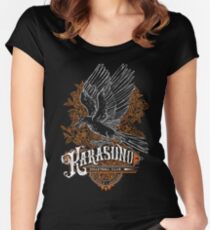 Haikyuu Team Types: Karasuno Black Women's Fitted Scoop T-Shirt