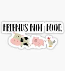 Pegatina Friends Not Food - Animales