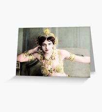 Mata Hari Greeting Card