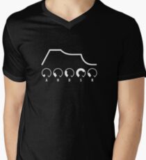AHDSR Envelope (white graphic) Men's V-Neck T-Shirt